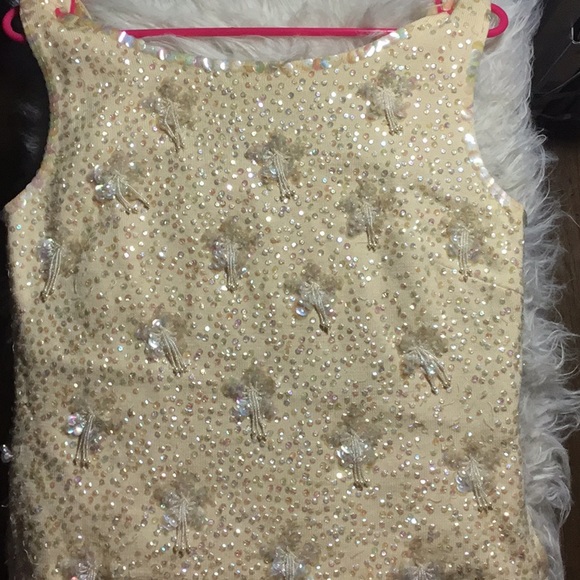 Vintage 1950-1960 beaded blouse - Picture 1 of 4